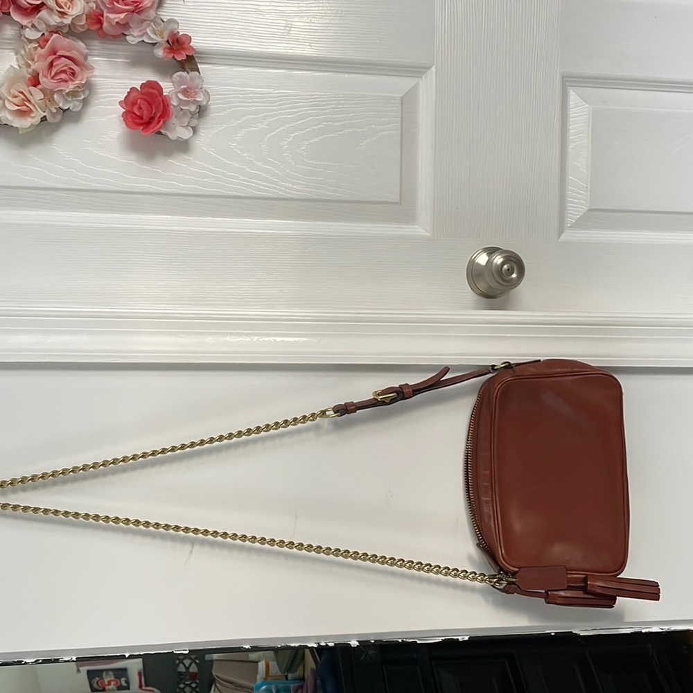 Coach cross body bag with chain
